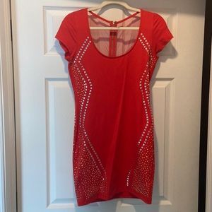 Red bebe dress